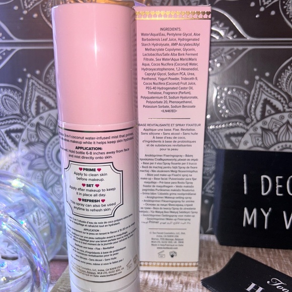 Too Faced Hangover 3-in-1 Replenishing Primer & Setting Spray - Picture 3 of 3